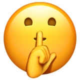 Лице, което прави „шт!“