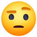 Лице с повдигната вежда - Facebook