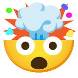 Експлодираща глава - Noto Color Emoji