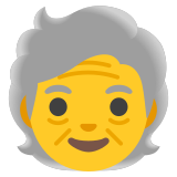 По-възрастен човек - Noto Color Emoji