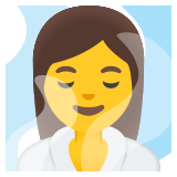Жена в помещение с пара - Noto Color Emoji