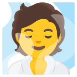 Човек в помещение с пара - Noto Color Emoji
