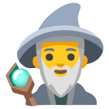 Мъж магьосник - Noto Color Emoji