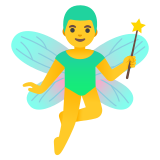 Мъж фея - Noto Color Emoji