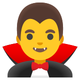 Мъж вампир - Noto Color Emoji