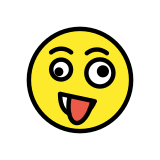 Налудничаво лице - OpenMoji