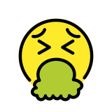 Повръщащо лице - OpenMoji