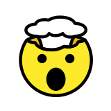 Експлодираща глава - OpenMoji