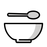 Купа с лъжица - OpenMoji