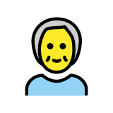 По-възрастен човек - OpenMoji