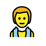 Мъж в помещение с пара - OpenMoji