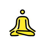 Човек в поза „лотус“ - OpenMoji