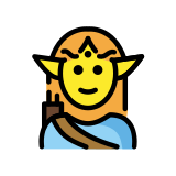 Мъж елф - OpenMoji