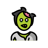 Мъж зомби - OpenMoji