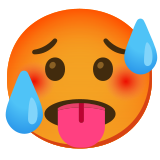 Зачервено лице - Noto Color Emoji