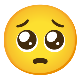 Умоляващо лице - Noto Color Emoji