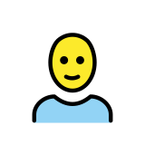 Жена: плешив човек - OpenMoji