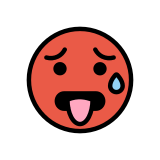 Зачервено лице - OpenMoji