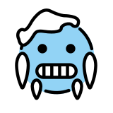 Замръзнало лице - OpenMoji