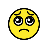 Умоляващо лице - OpenMoji