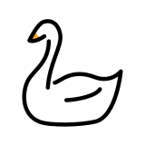 Лебед - OpenMoji