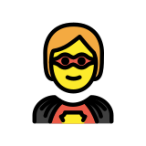 Жена супергерой - OpenMoji
