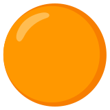 Оранжев кръг - Noto Color Emoji