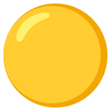 Жълт кръг - Noto Color Emoji