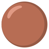 Кафяв кръг - Noto Color Emoji