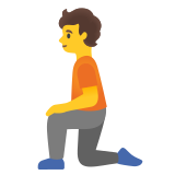 Коленичил човек - Noto Color Emoji