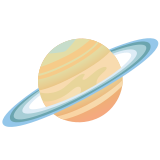 Планета с пръстен - Noto Color Emoji