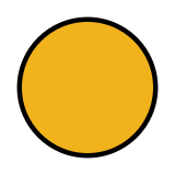 Оранжев кръг - OpenMoji