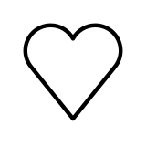 Бяло сърце - OpenMoji