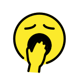 Прозяващо се лице - OpenMoji