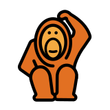 Орангутан - OpenMoji