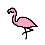 Фламинго - OpenMoji