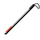 Бял бастун - OpenMoji