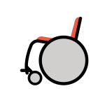 Рингова инвалидна количка - OpenMoji