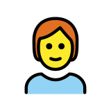 Възрастен: рижа коса - OpenMoji
