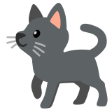 Черна котка - Noto Color Emoji