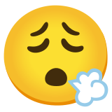 Издишващо лице - Noto Color Emoji