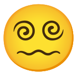 Лице със спираловидни очи - Noto Color Emoji
