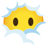Лице в облаци - Noto Color Emoji