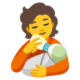 Човек, хранещ бебе - Noto Color Emoji