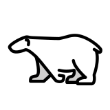 Бяла мечка - OpenMoji