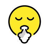 Издишващо лице - OpenMoji