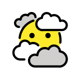Лице в облаци - OpenMoji
