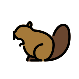 Бобър - OpenMoji