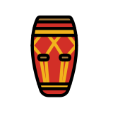 Висок барабан - OpenMoji