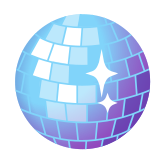 Диско топка - Noto Color Emoji